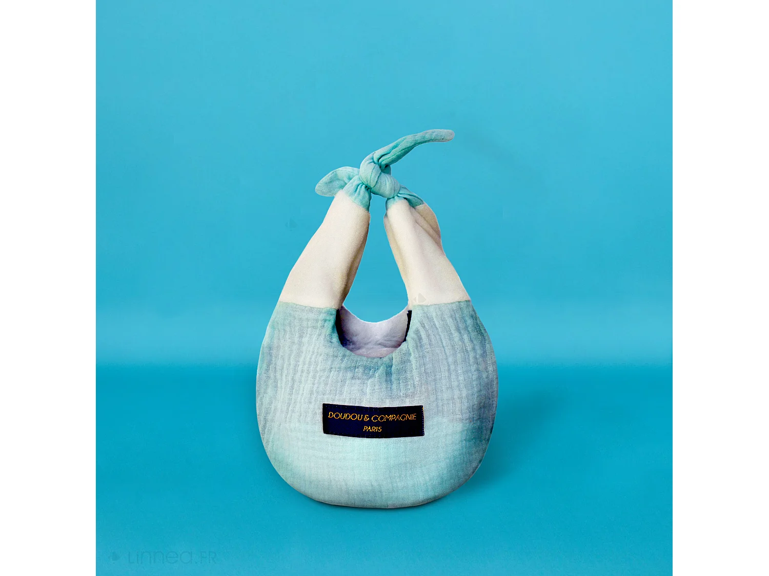 Doudou amusette 30 cm polyester collection LES PETITS FUTÉS panda vert