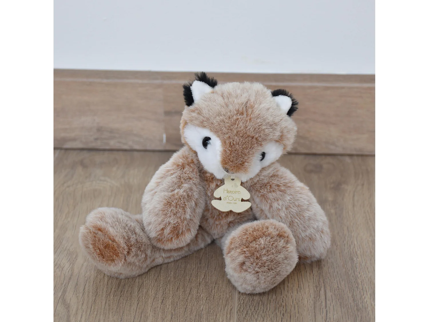 Peluche 25 cm polyester collection SWEETY MOUSSE renard marron