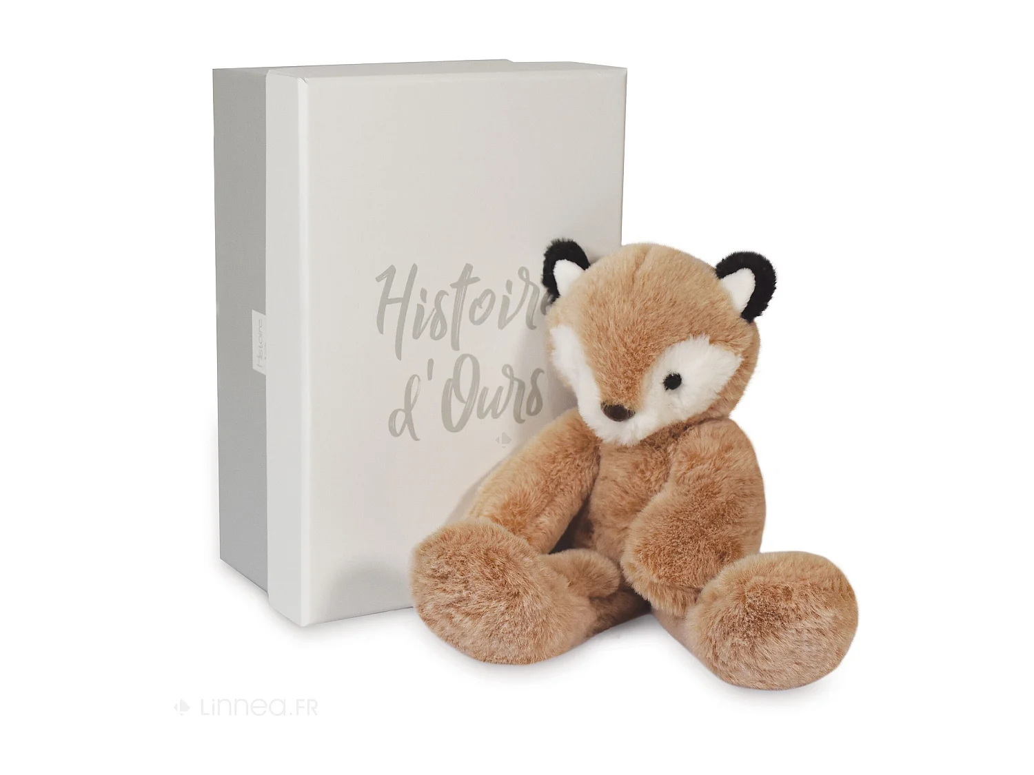 Peluche 25 cm polyester collection SWEETY MOUSSE renard marron