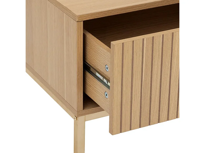 Table Basse Avec Tiroir "Tasso" 100cm Naturel