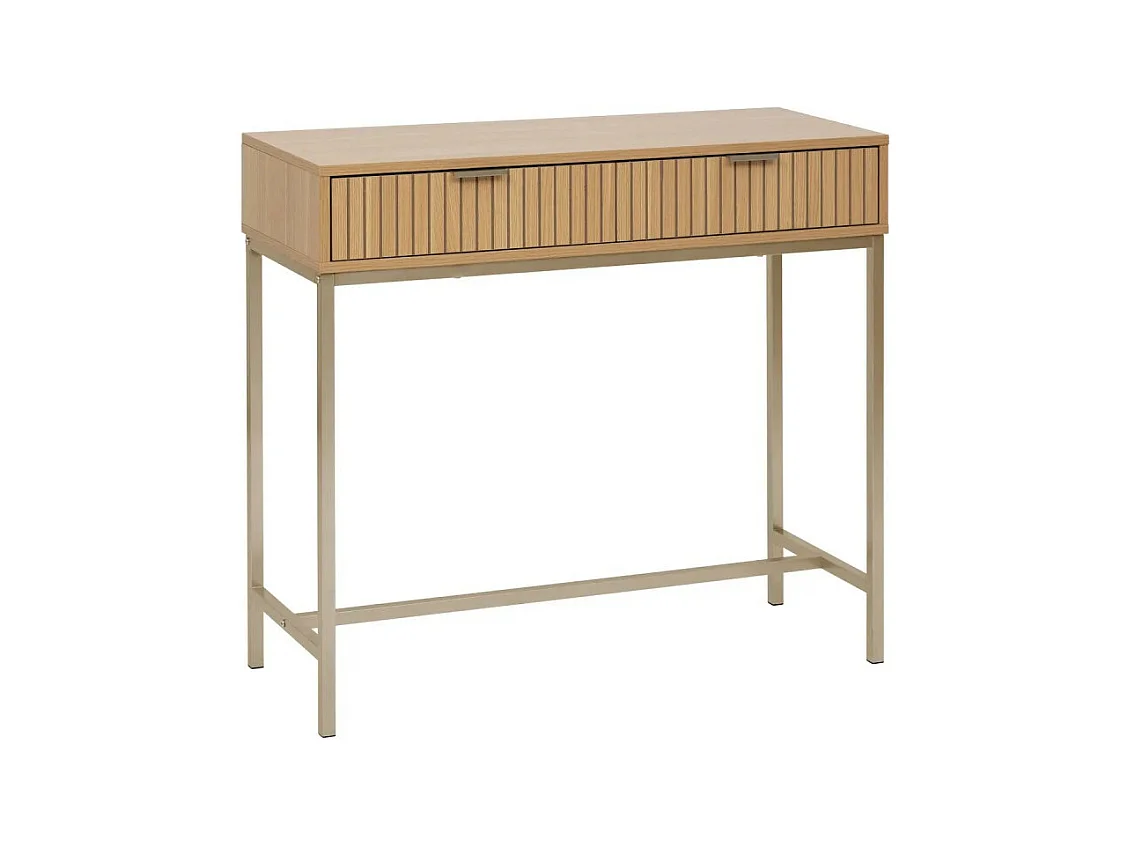 Console 2 Tiroirs "Tasso" 90cm Naturel