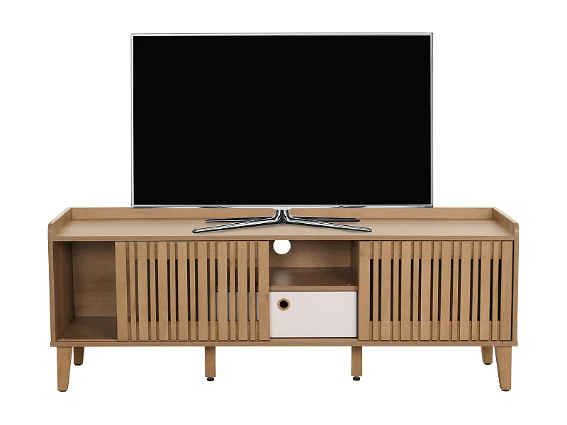 TV-rek MCW-M48,  naturel, lade wit