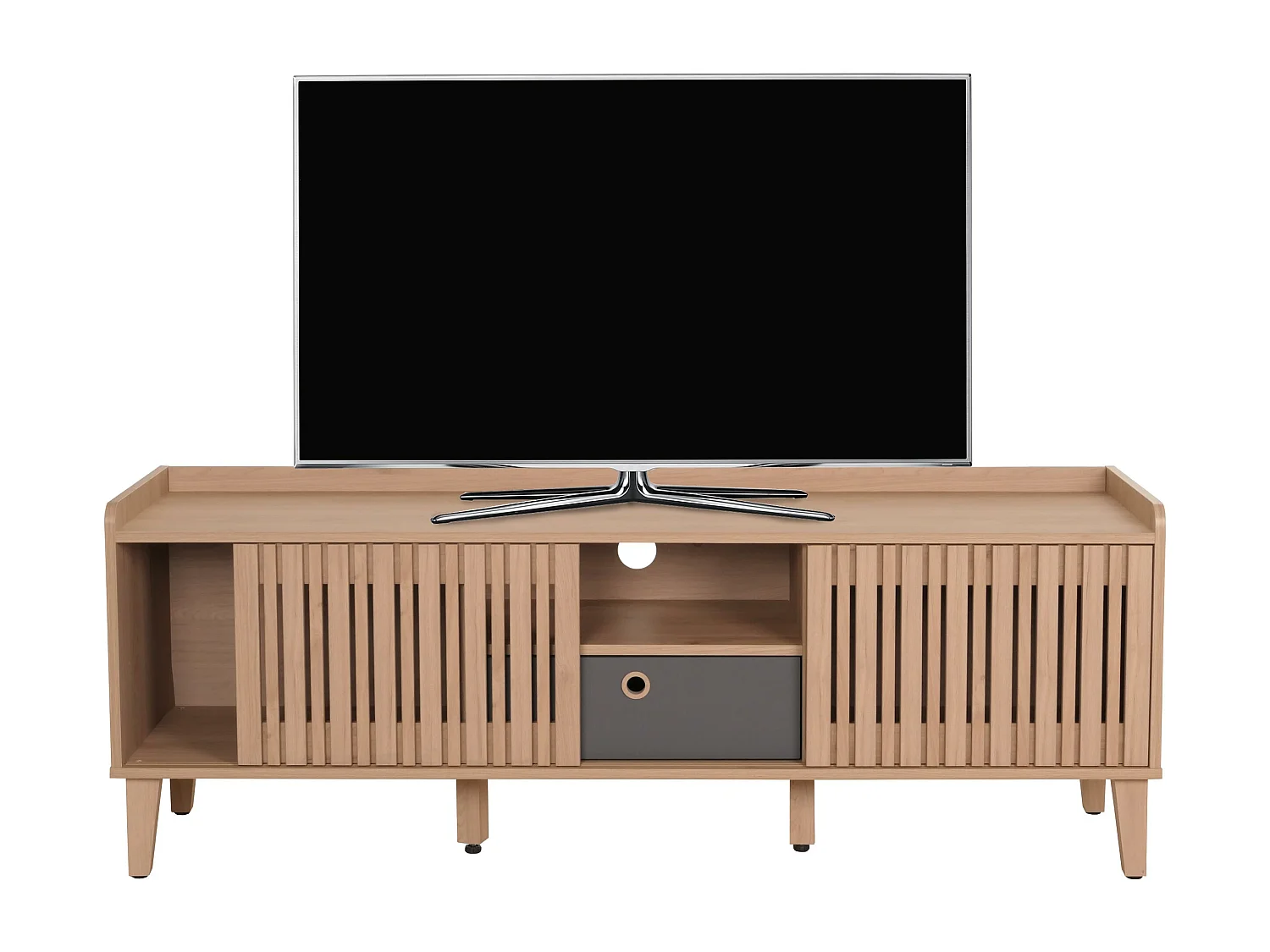 TV-rek MCW-M48,  beige, lade grijs