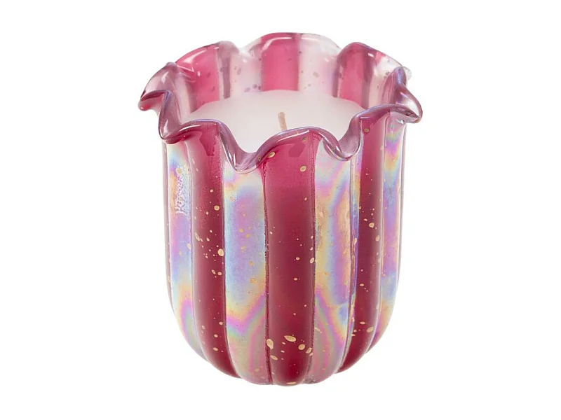 Bougie Andy rose 10 cm