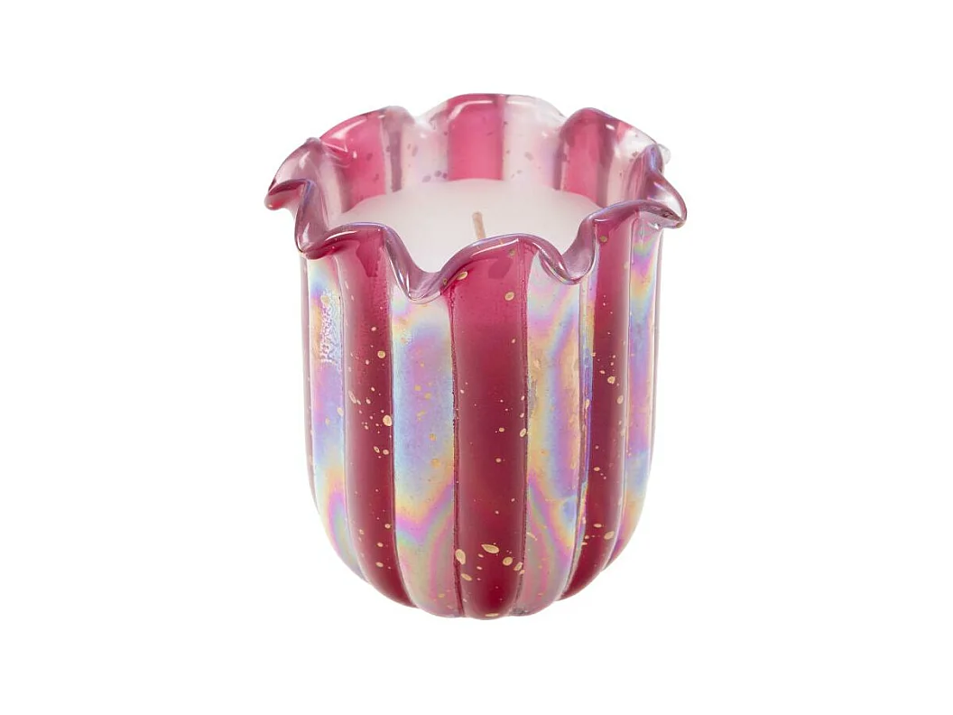 Bougie Andy rose 10 cm