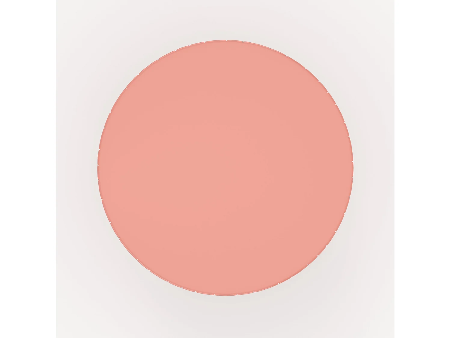 Mesa auxiliar redonda de metal rosa - Sidonie