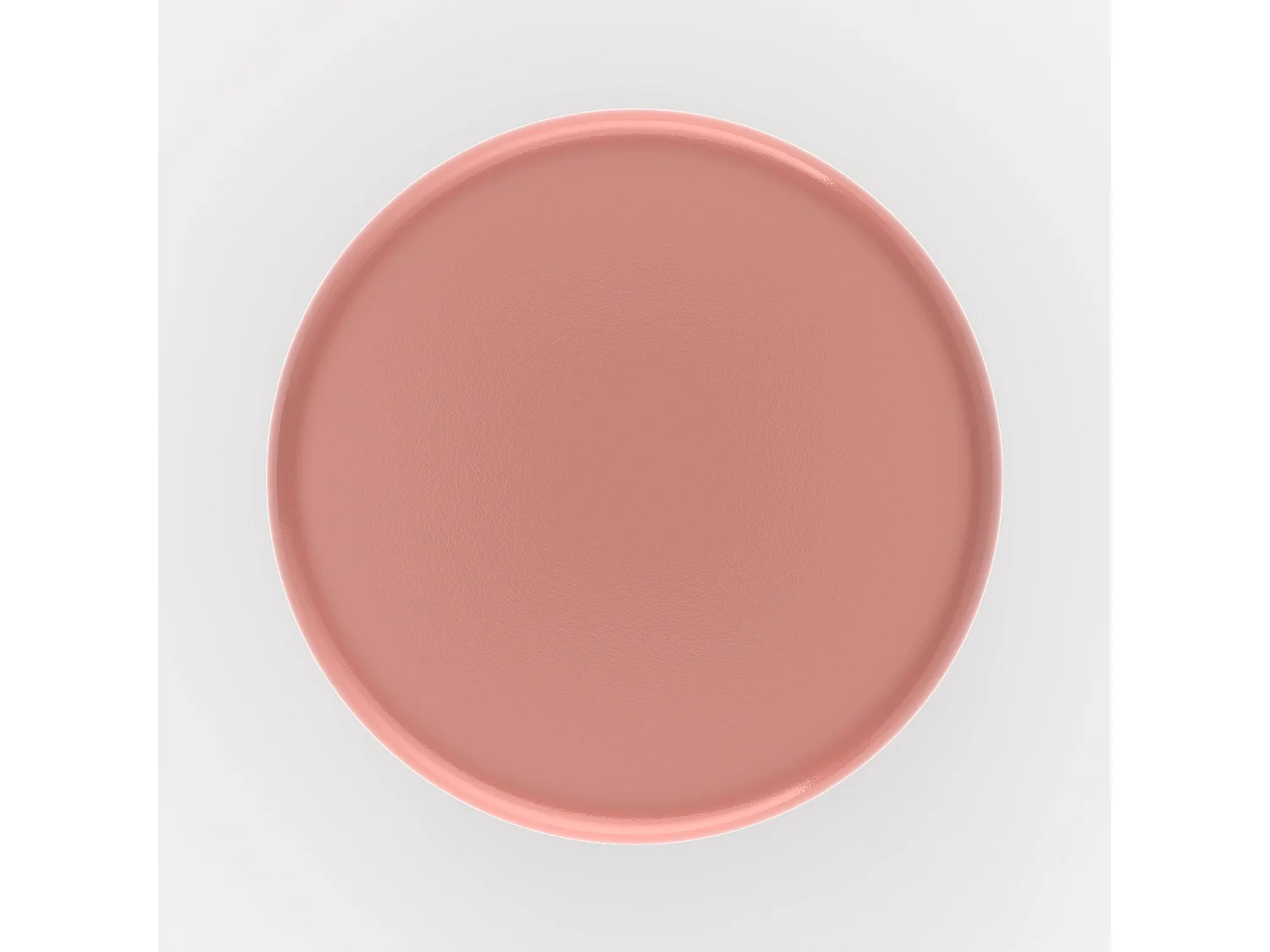 Tavolino rotondo in metallo rosa - Adélie