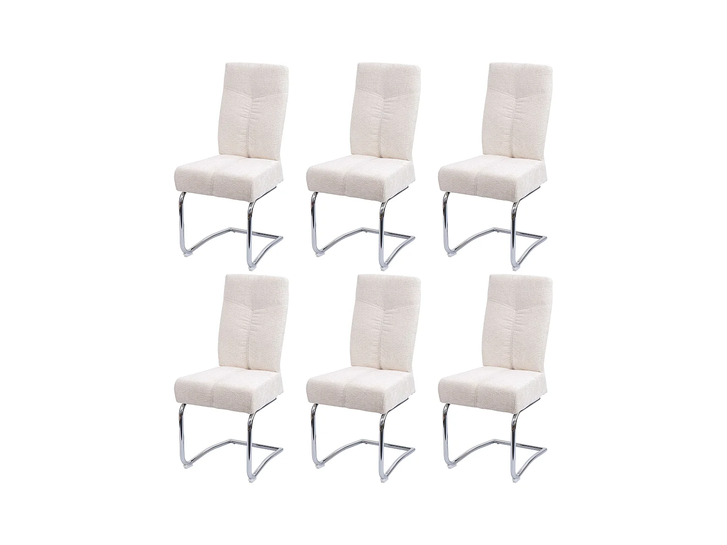 Eetkamerstoel MCW-G56 (set van 6),  crème