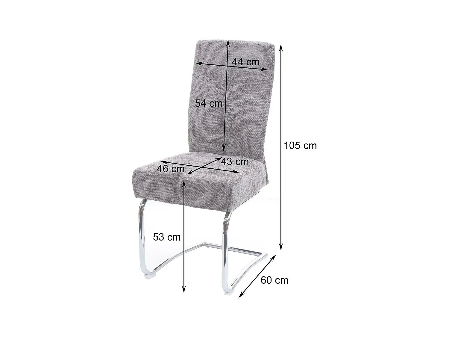Krzesło do jadalni MCW-G56 (zestaw 6 sztuk),  kremowy