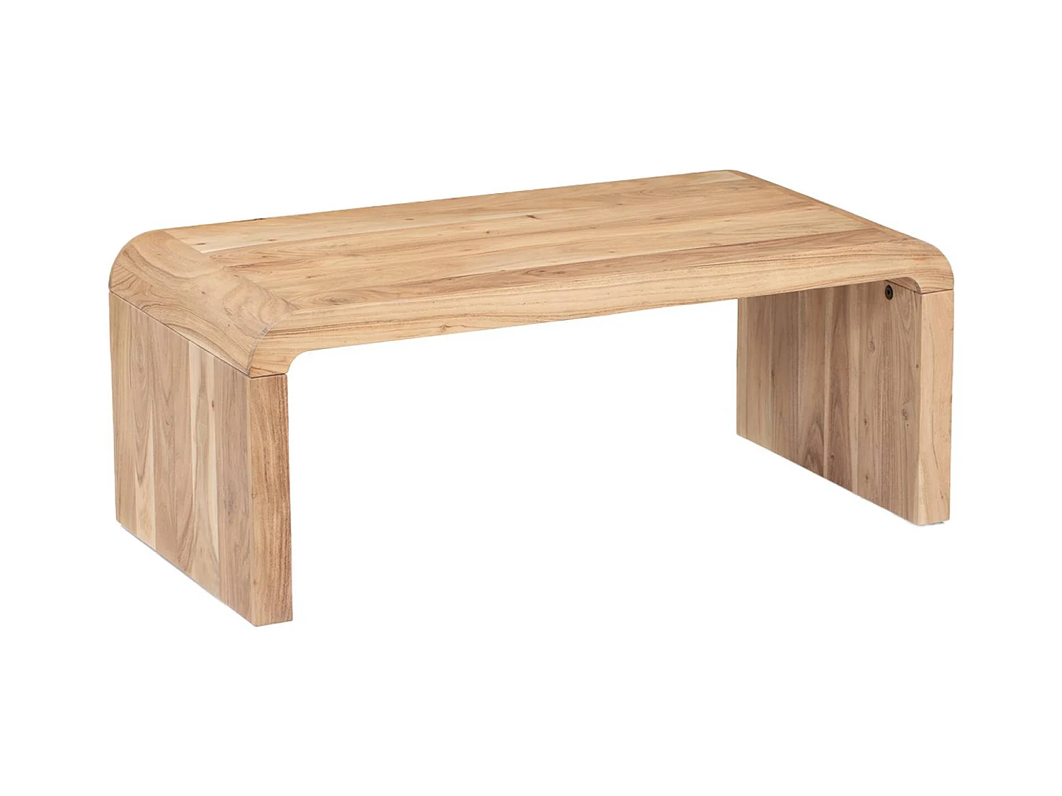 Table basse rectangulaire en acacia massif 100cm