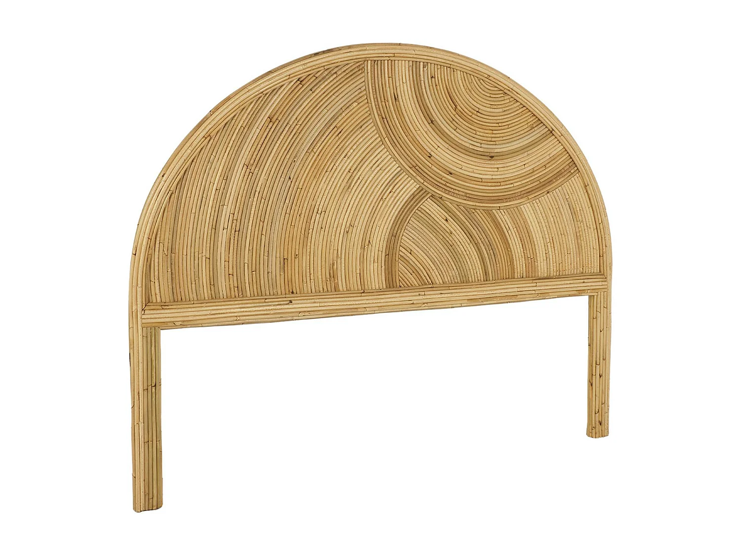 Tête de lit en rotin naturel. bois clair. bohème. L140 x P4.5 x H115cm