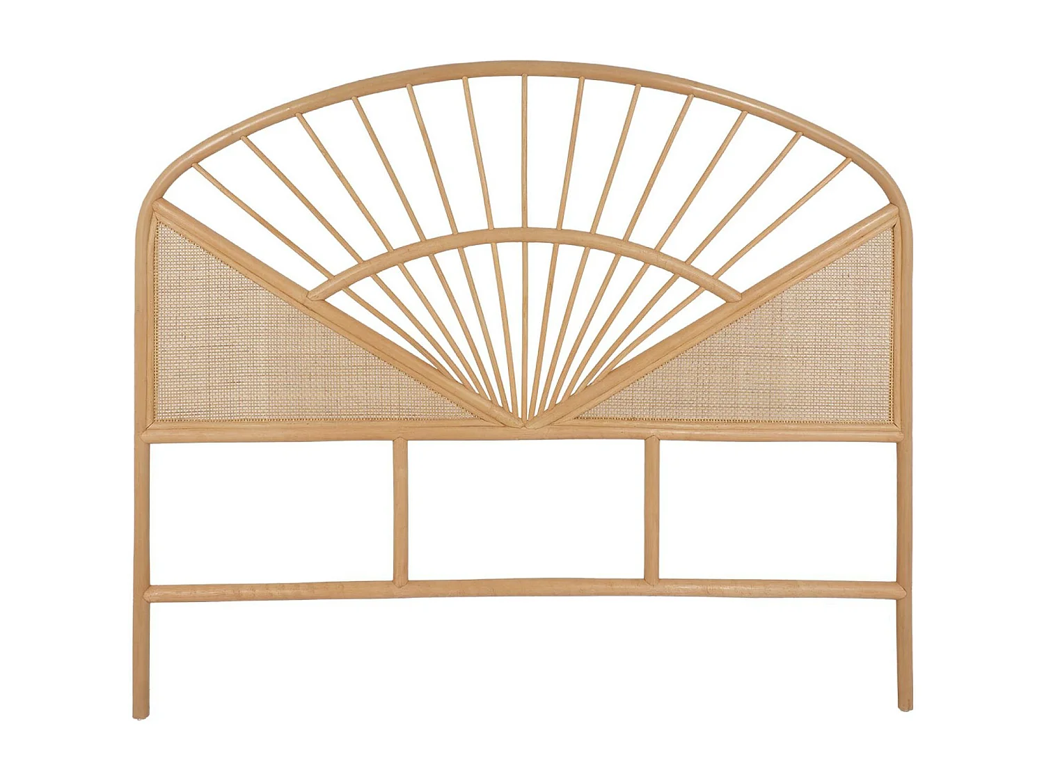 Cabecero de ratán natural y caña natural