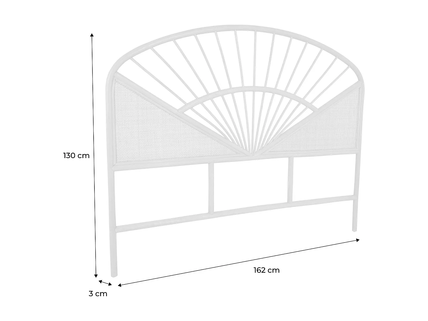 Cabecero de ratán natural y caña natural
