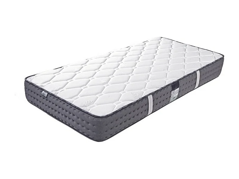 Matelas Zen (20 cm) et Oreiller, mousse haute densité, ferme, face été/hiver, 90x190cm