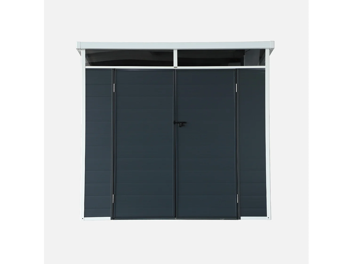 Casetta da giardino in plastica con struttura in alluminio, 4.55m²,