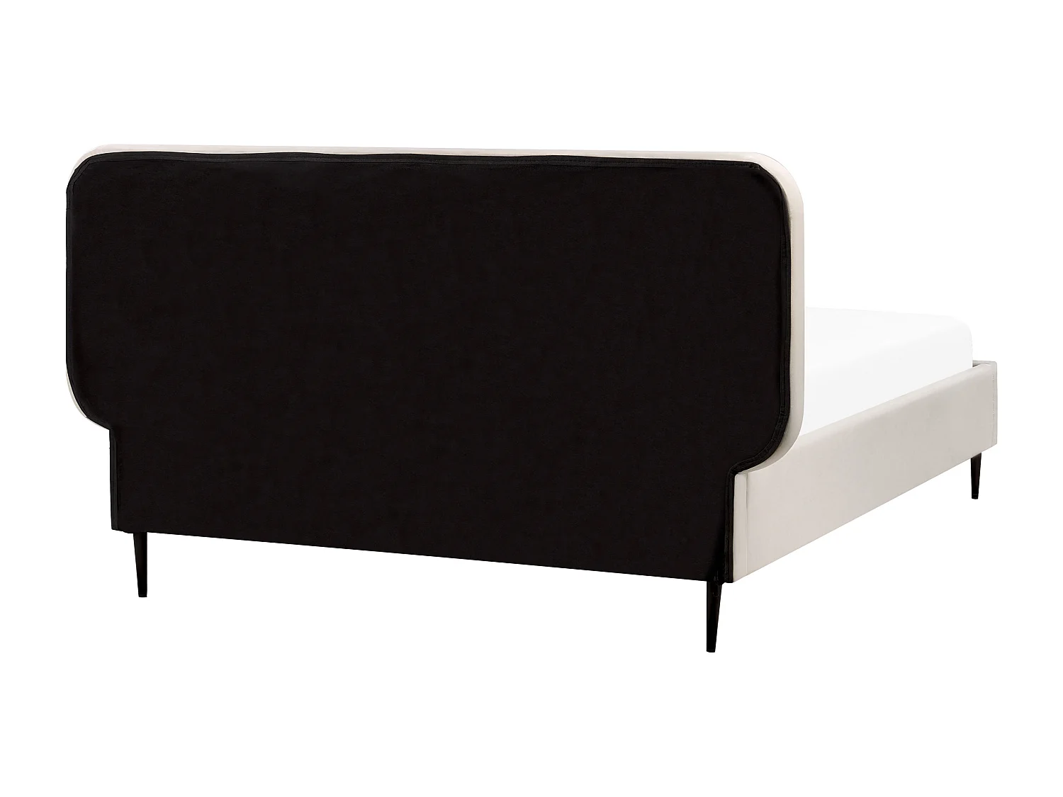 Lit avec sommier Velours BRIN 140 x 200 cm Beige