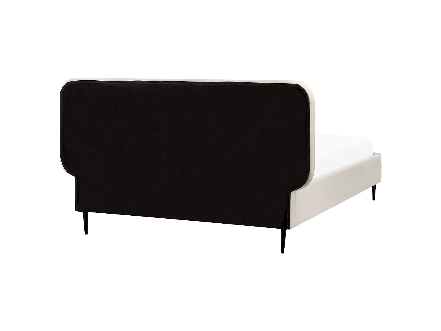 Bett mit Lattenrost Samtstoff BRIN 140 x 200 cm Beige