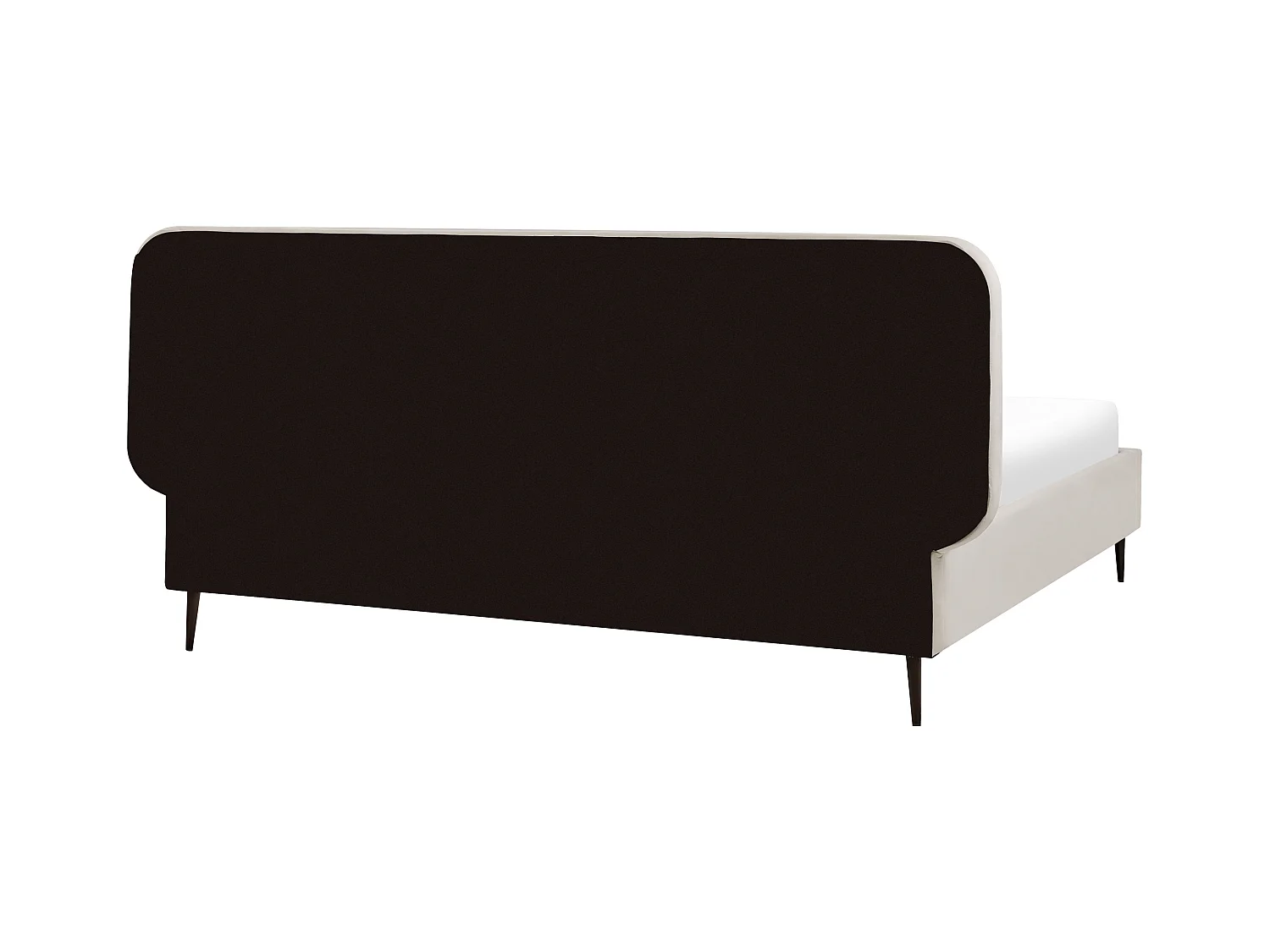 Lit avec sommier Velours BRIN 180 x 200 cm Beige