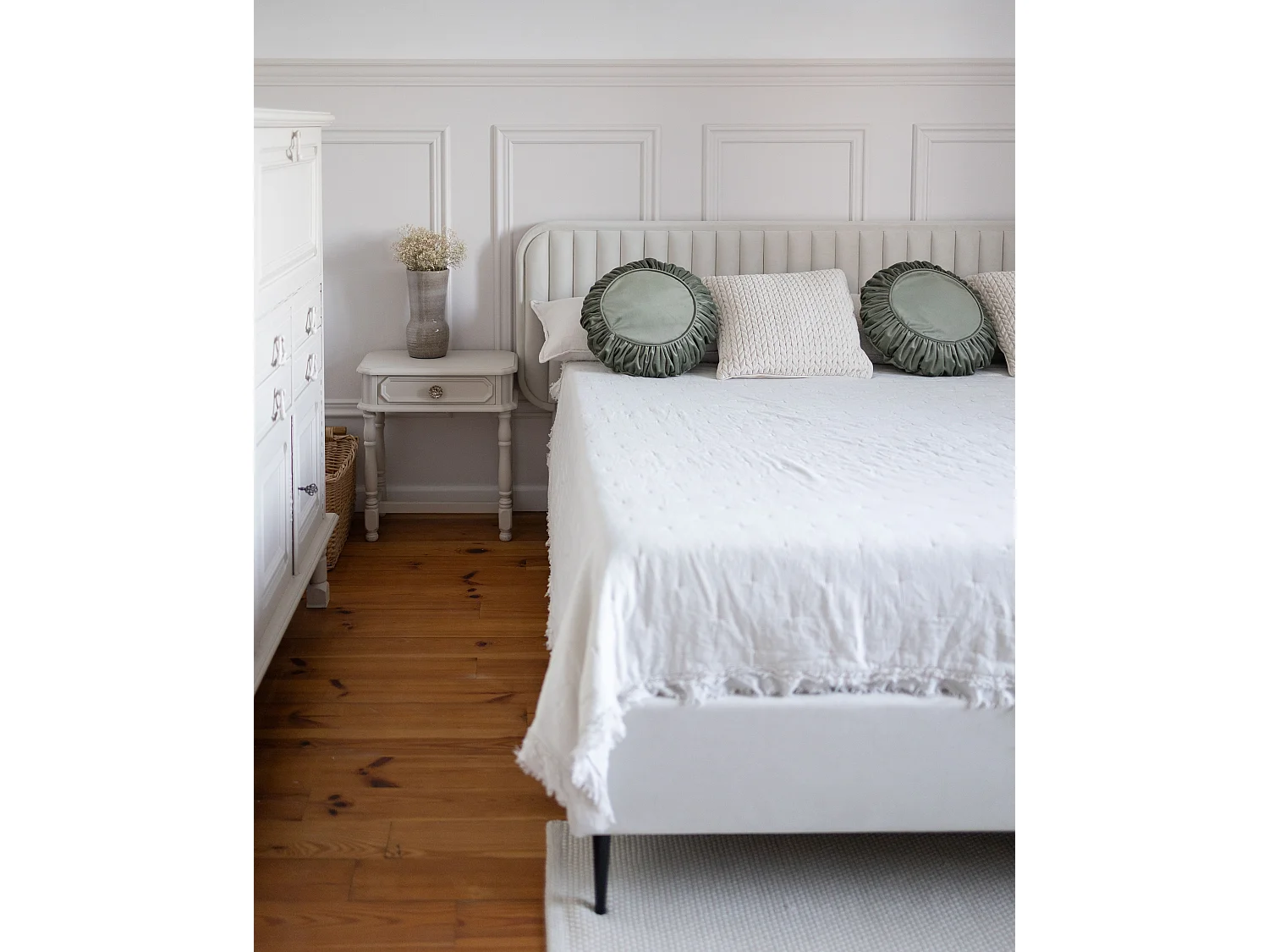 Lit avec sommier Velours BRIN 180 x 200 cm Beige