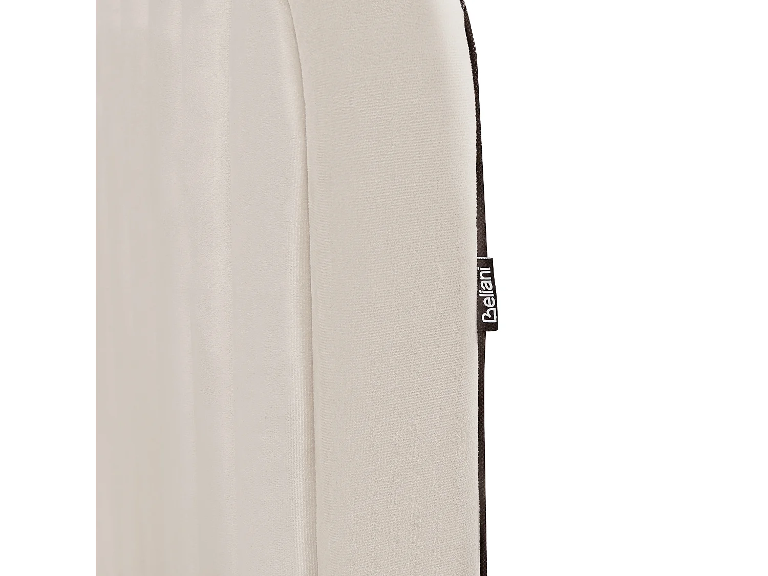 Bett mit Lattenrost Samtstoff BRIN 180 x 200 cm Beige