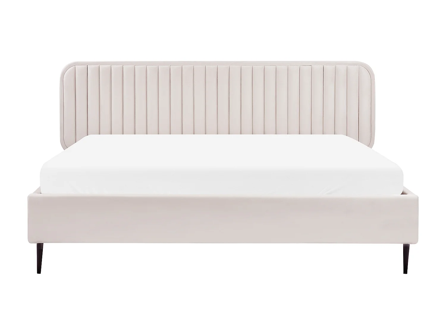 Bed Fluweel BRIN 180 x 200 cm Beige