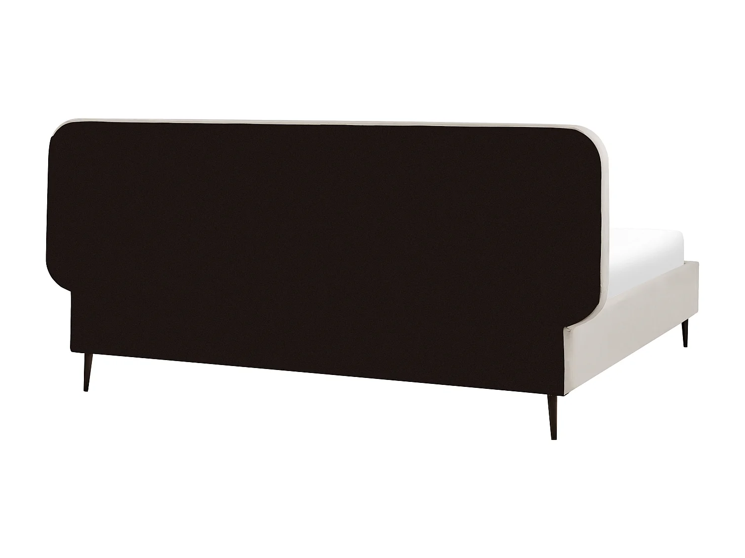 Bed Fluweel BRIN 180 x 200 cm Beige