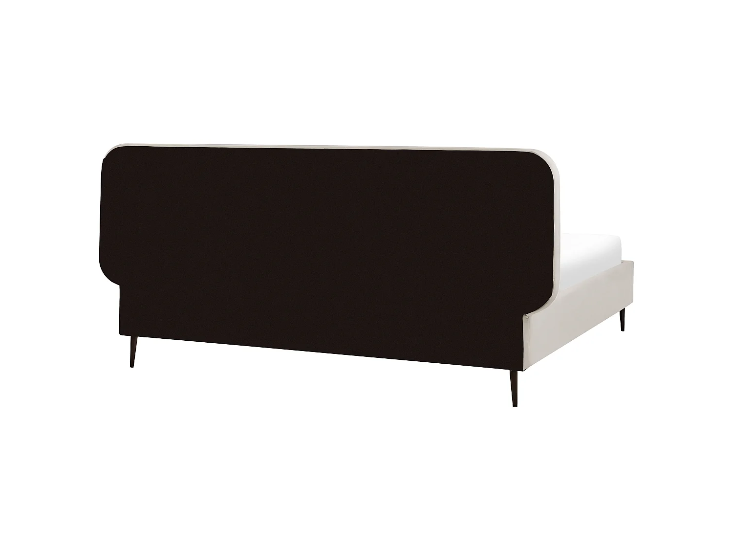 Lit avec sommier Velours BRIN 180 x 200 cm Beige
