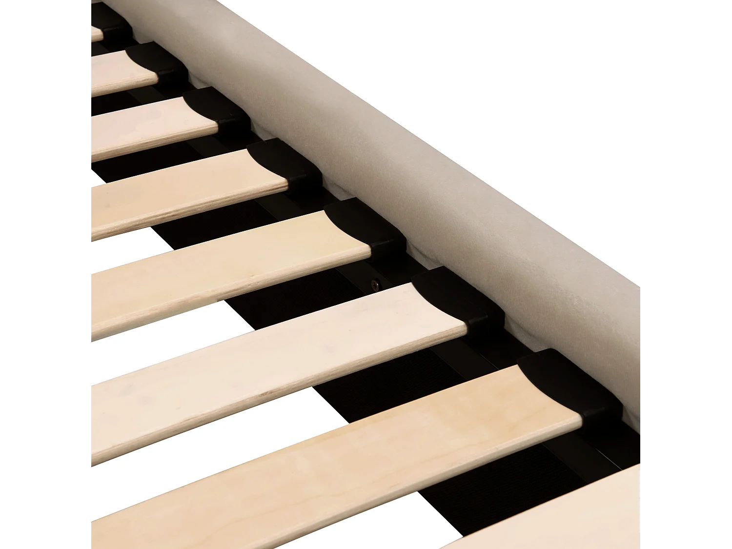 Letto Velluto BRIN 140 x 200 cm Tortora