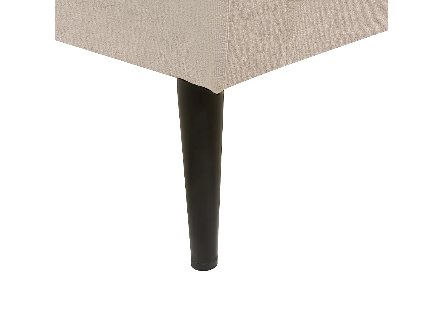 Lit avec sommier Velours BRIN 180 x 200 cm Taupe