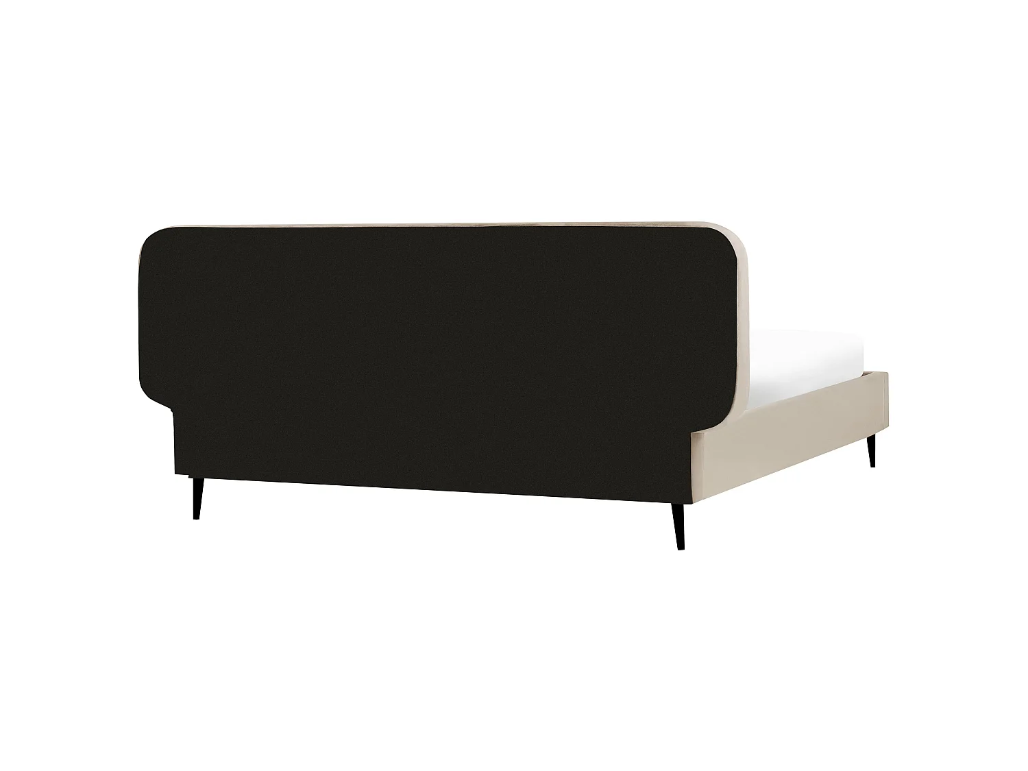 Lit avec sommier Velours BRIN 180 x 200 cm Taupe