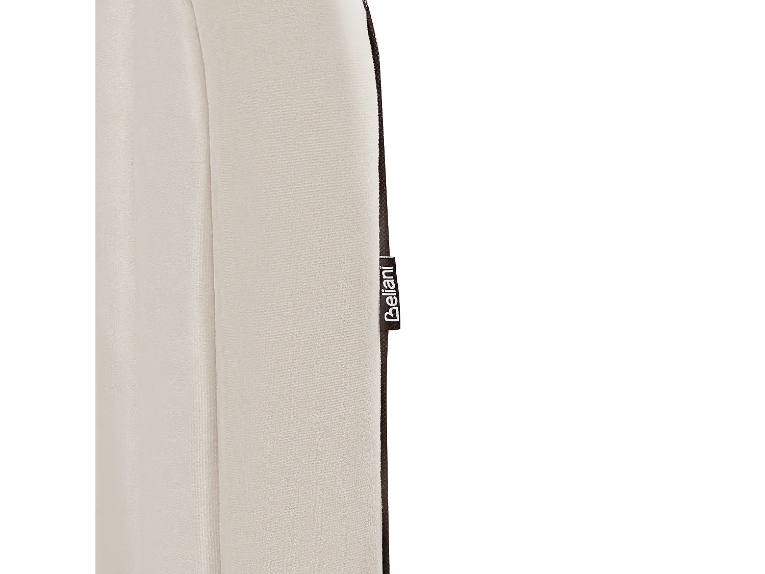 Bett mit Lattenrost Samtstoff BRIN 160 x 200 cm Beige