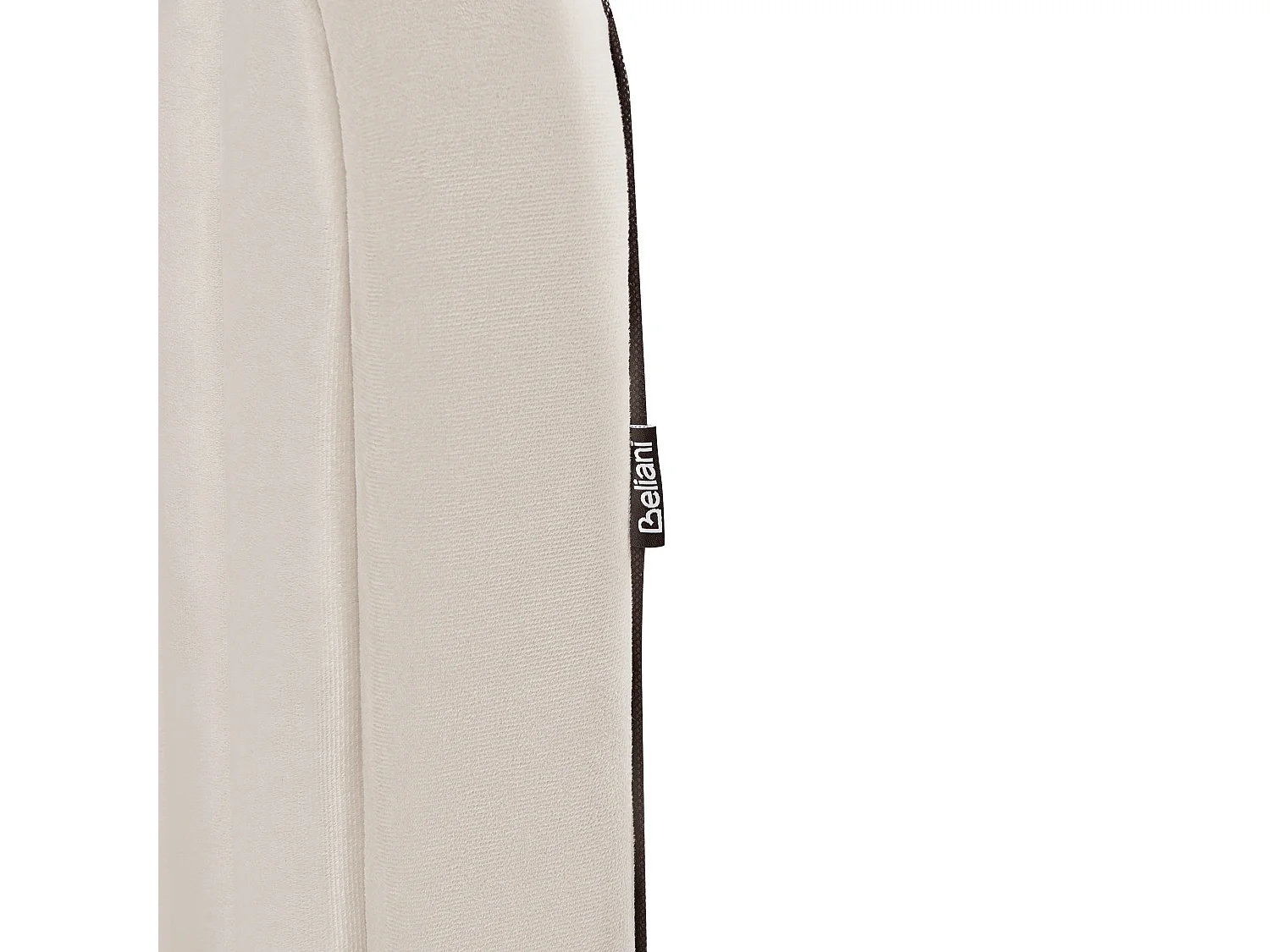 Lit avec sommier Velours BRIN 160 x 200 cm Beige