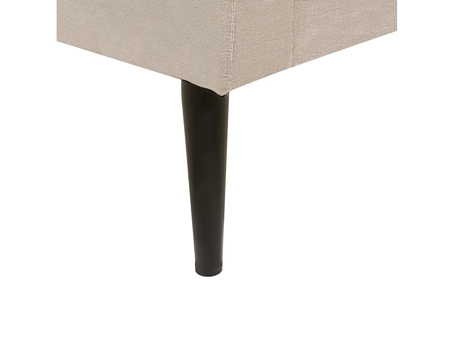 Bett mit Lattenrost Samtstoff BRIN 160 x 200 cm Taupe