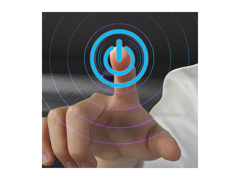 AICA Specchio da bagno rotondo con LED, diametro 80 cm, con antiappannamento + memoria per interruzione di corrente + tre temperature di colore