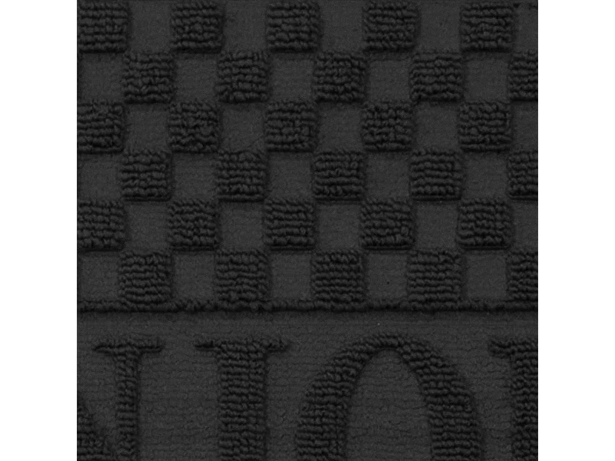 Tapis d'Entrée Demi-Lune "Bonjour" 45x75 cm Noir