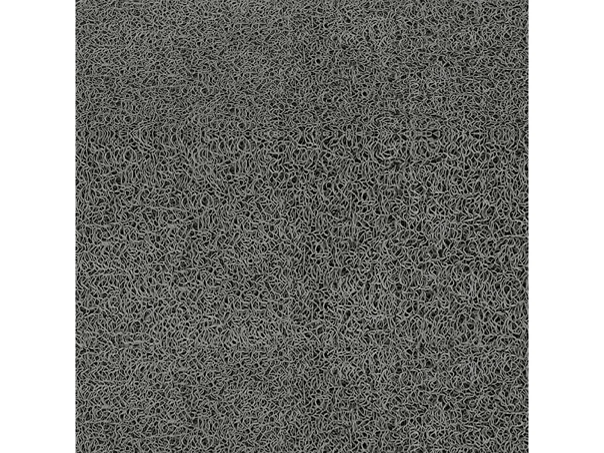 Tapis d'Entrée Demi-Lune "Maison" 45x75cm Gris & Noir