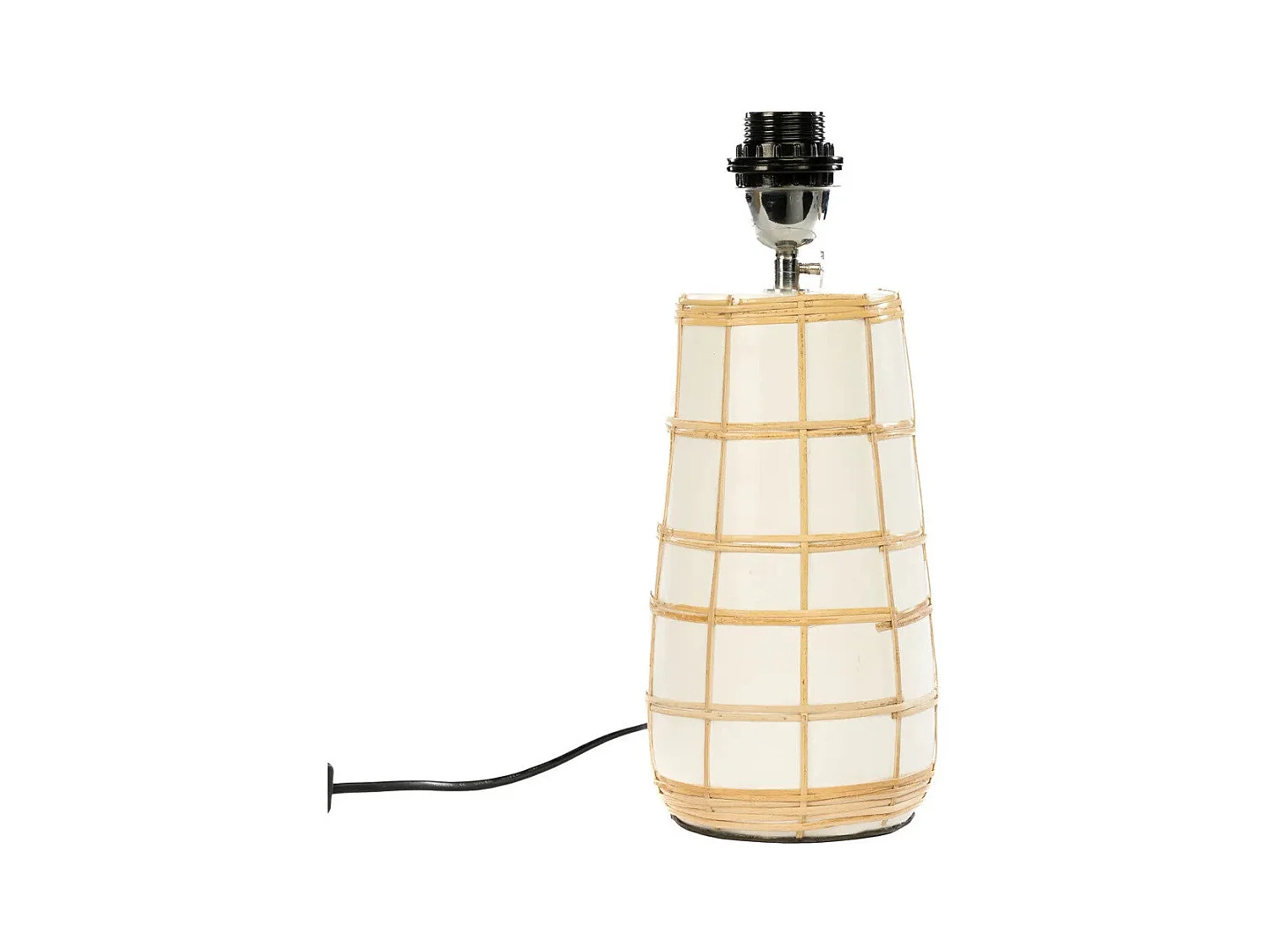 La Lámpara de Mesa Molokai - Blanco - Natural