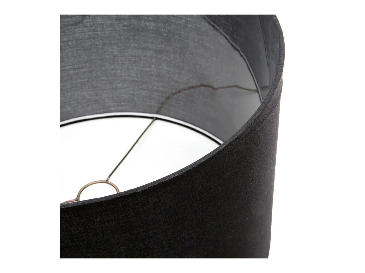 La Lámpara de Mesa de Madera Teca - Natural Negro