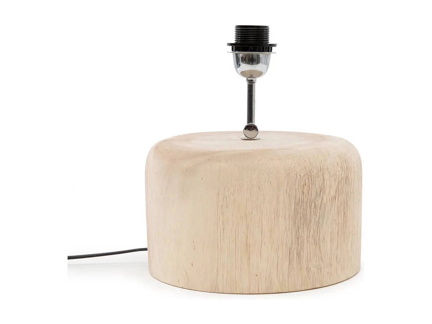 La Base De Lampe En Teck - Naturel