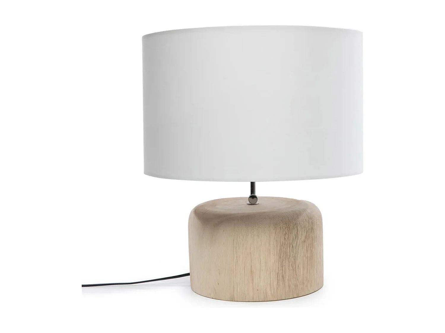 La Base De Lampe En Teck - Naturel