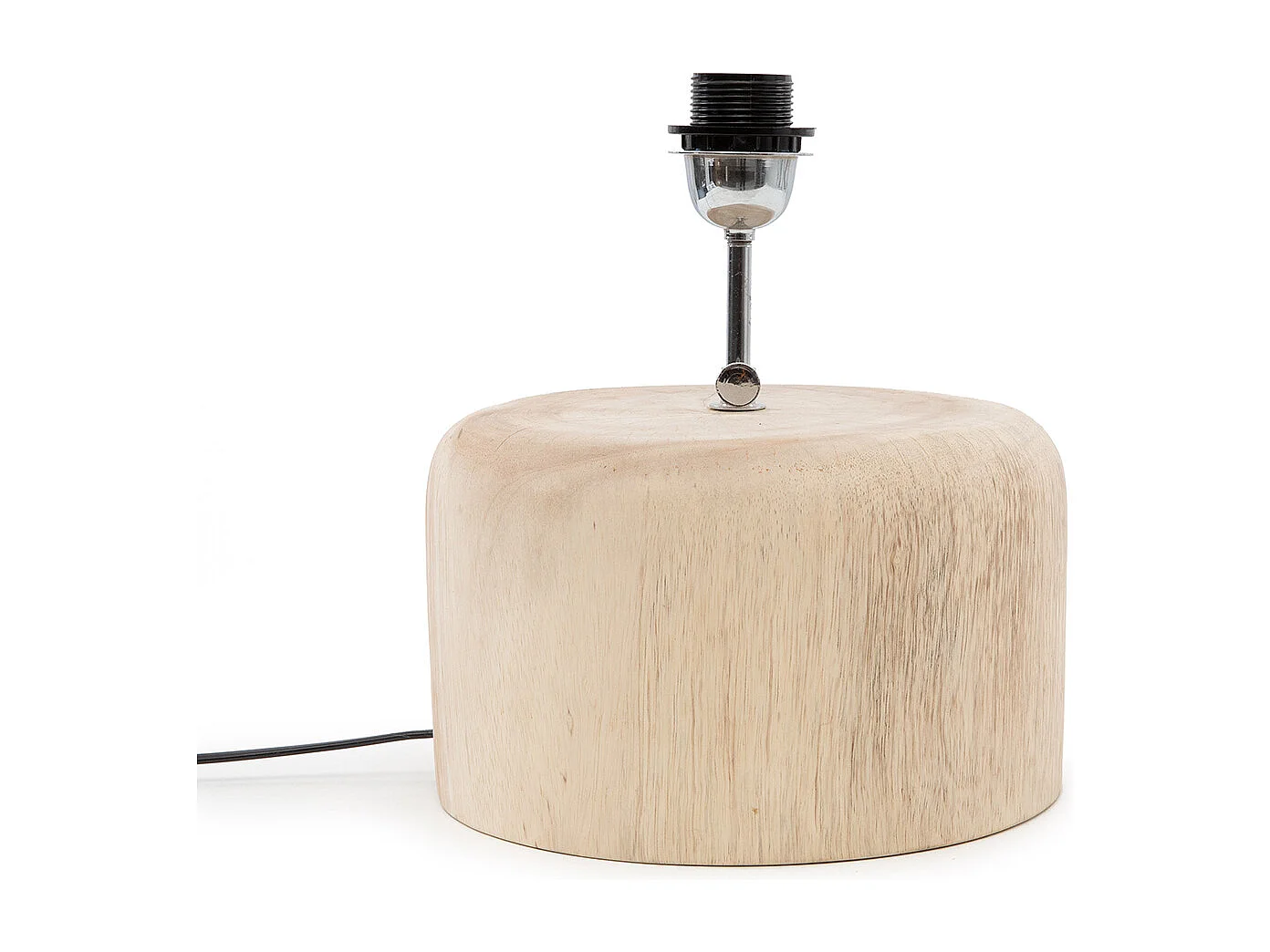 La Base De Lampe En Teck - Naturel
