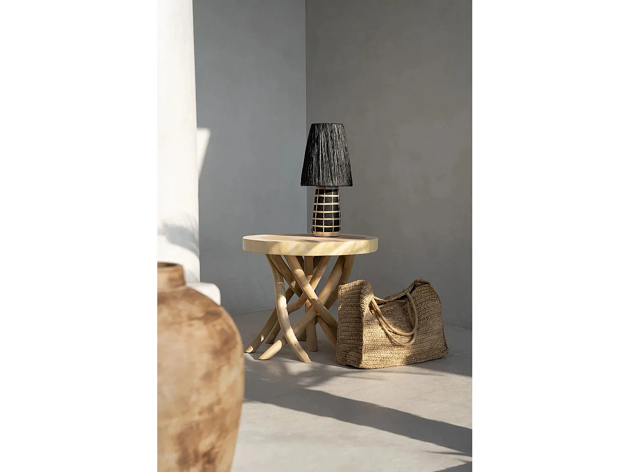 La Lampe de Table Naxos - Noir Naturel