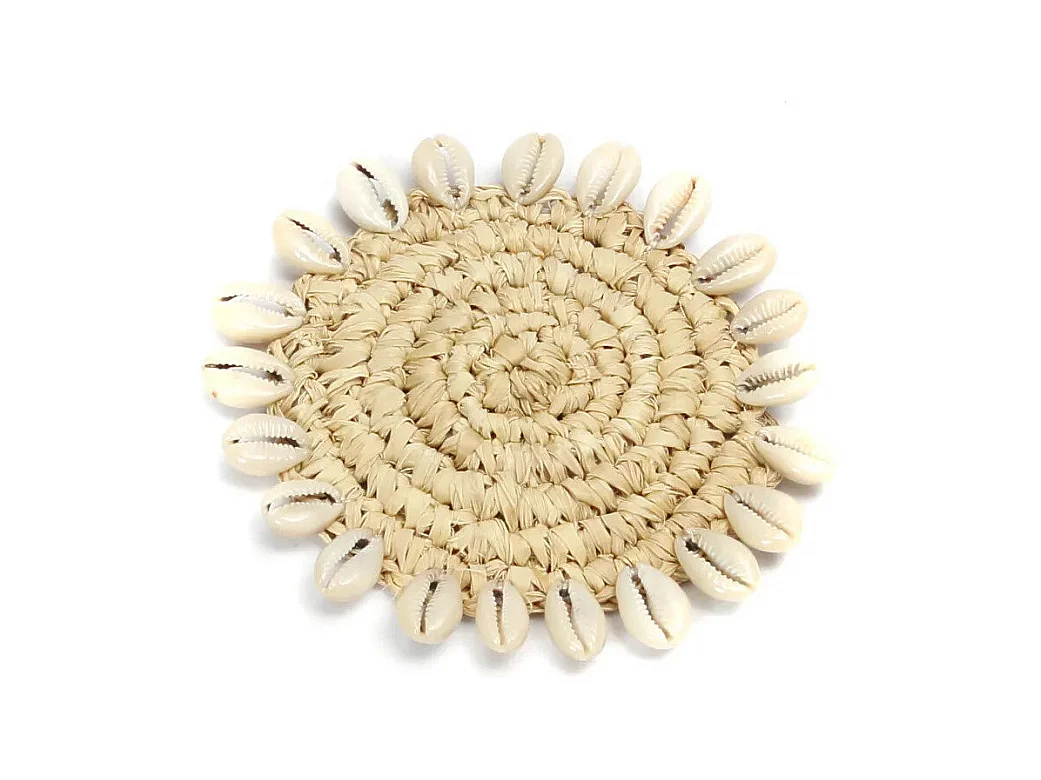 Le Sous-Verre Raffia Shell - Naturel