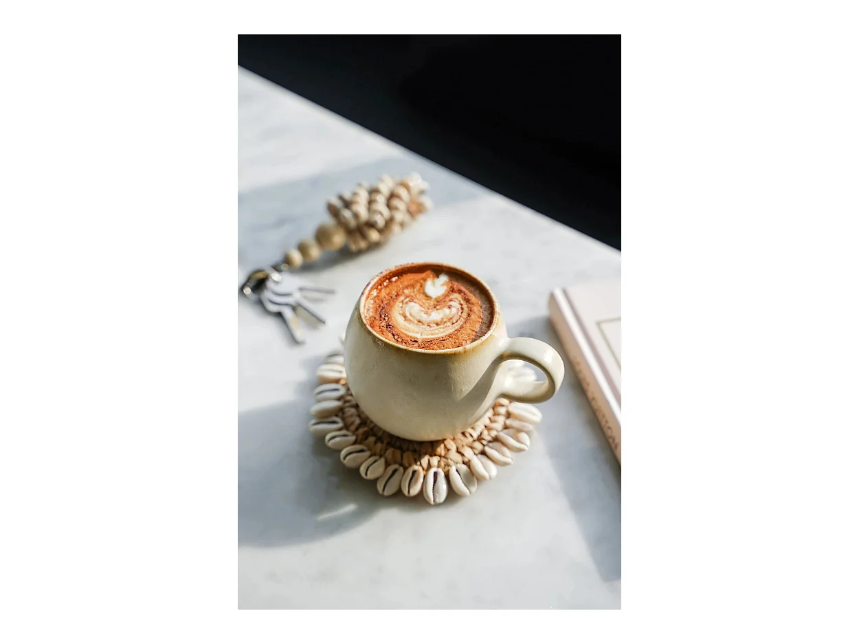 Die Raffia Shell Untersetzer - Natur