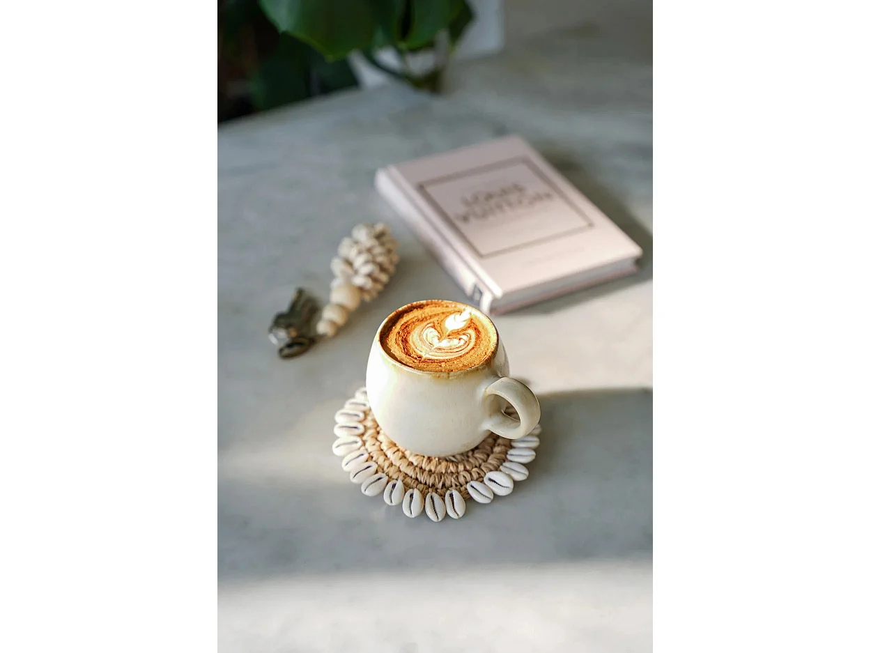 Le Sous-Verre Raffia Shell - Naturel