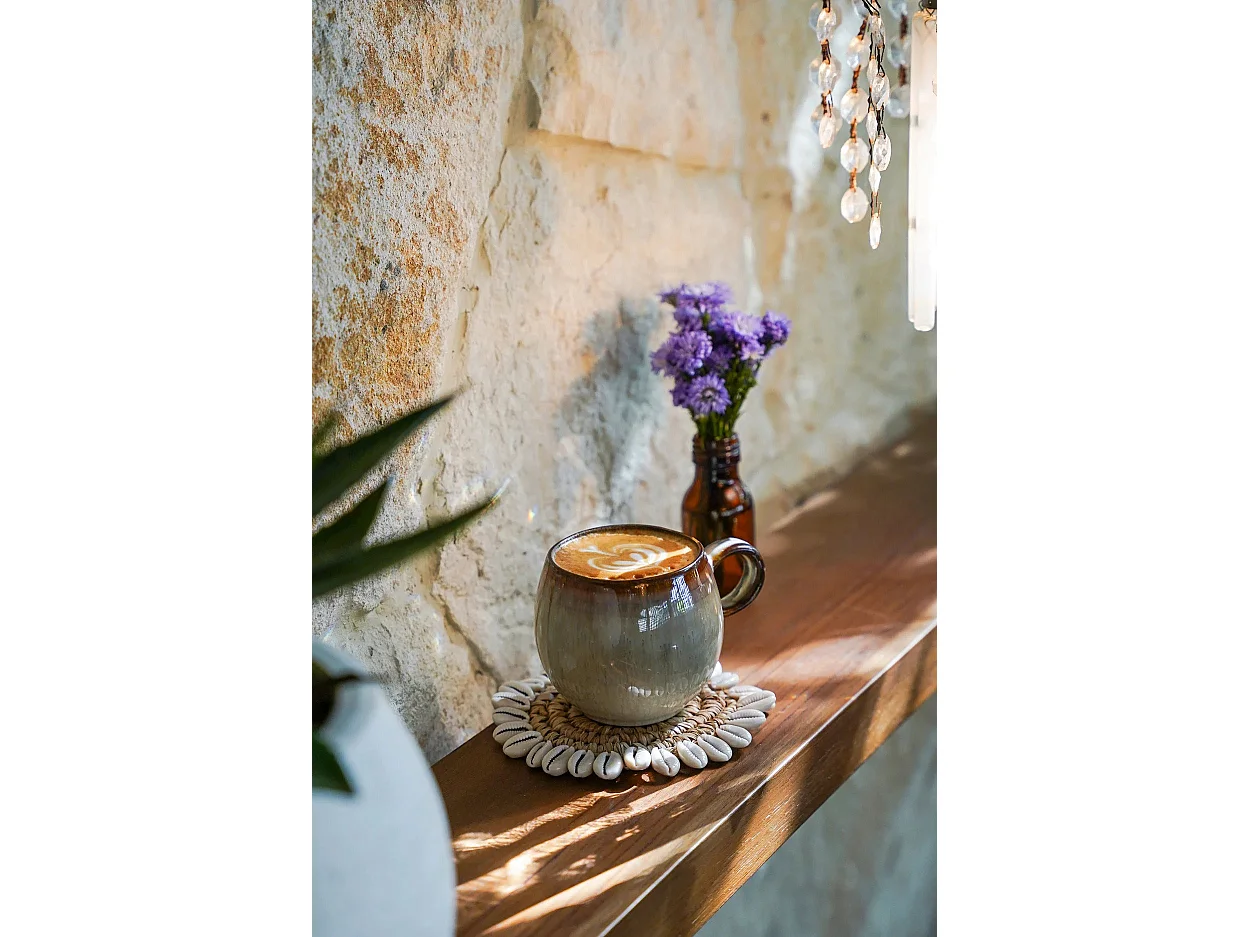 Le Sous-Verre Raffia Shell - Naturel