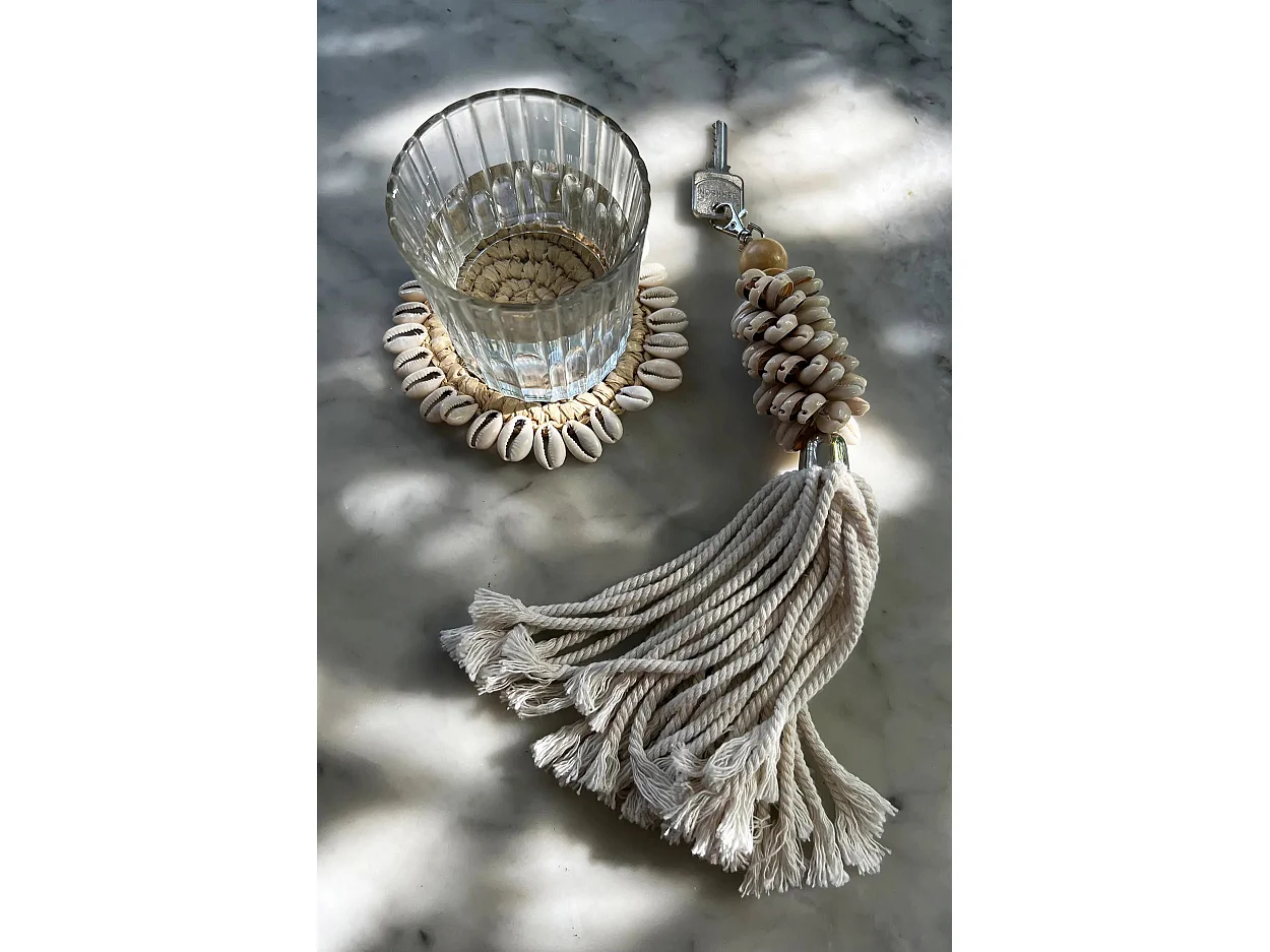 Le Sous-Verre Raffia Shell - Naturel