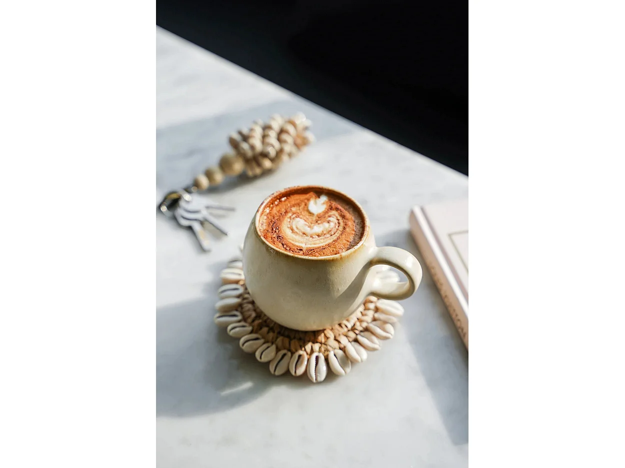 Le Sous-Verre Raffia Shell - Naturel