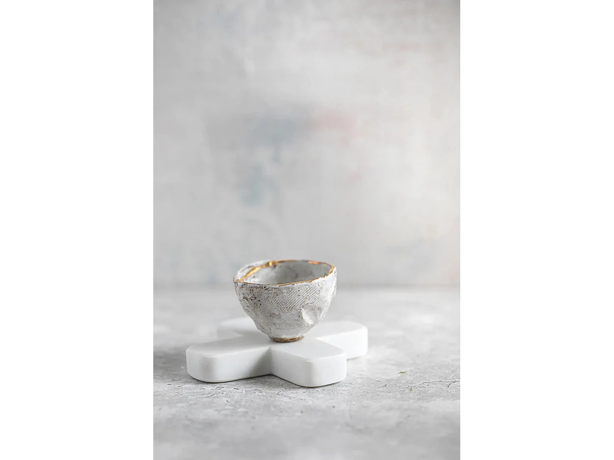 De Marmeren Pannenonderzetter - Wit