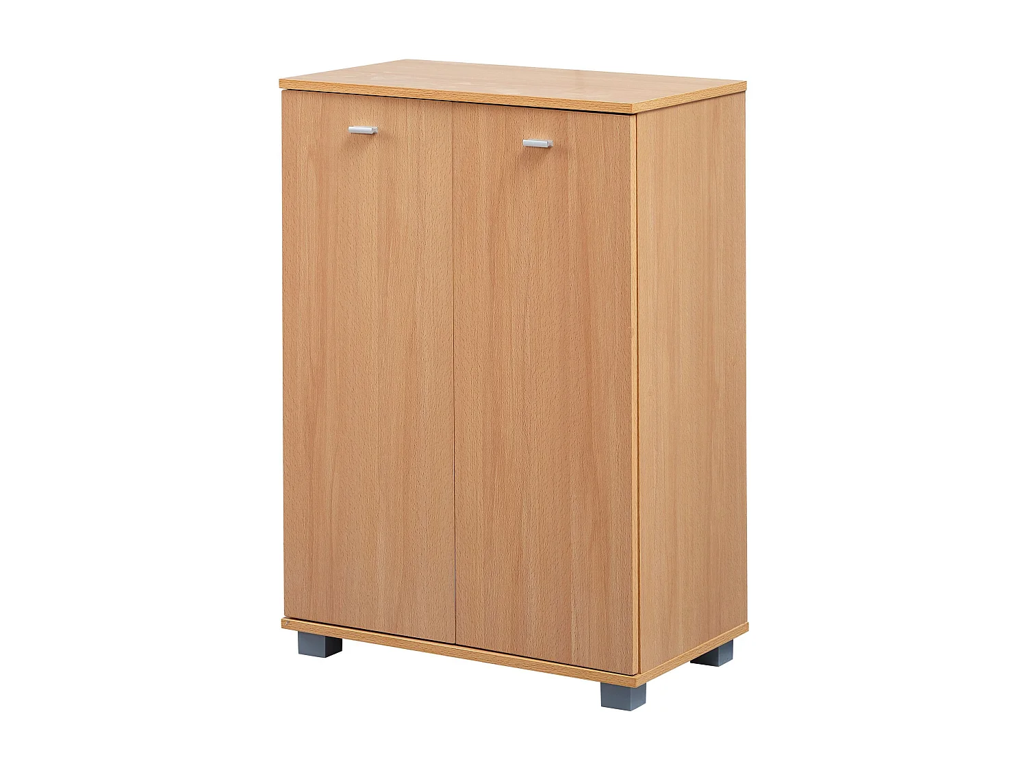 Meuble à chaussures design NIMES moderne bois hêtre 12 paires de chaussures 4 compartiments 2